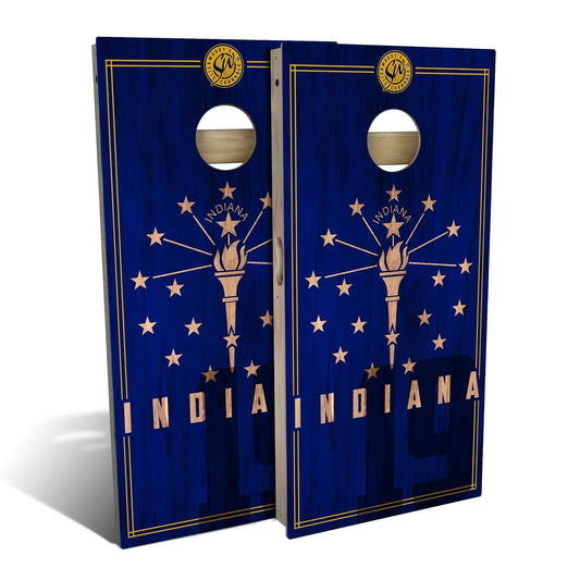 Indiana State Flag 2.0 Cornhole Boards