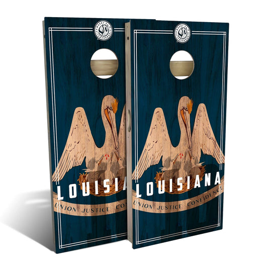 Louisiana State Flag 2.0 Cornhole Boards