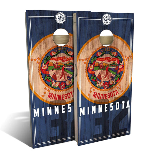 Minnesota State Flag 2.0 Cornhole Boards