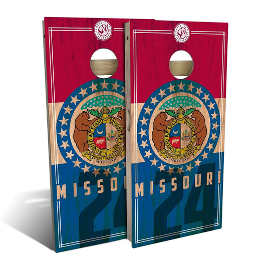 Missouri State Flag 2.0 Cornhole Boards