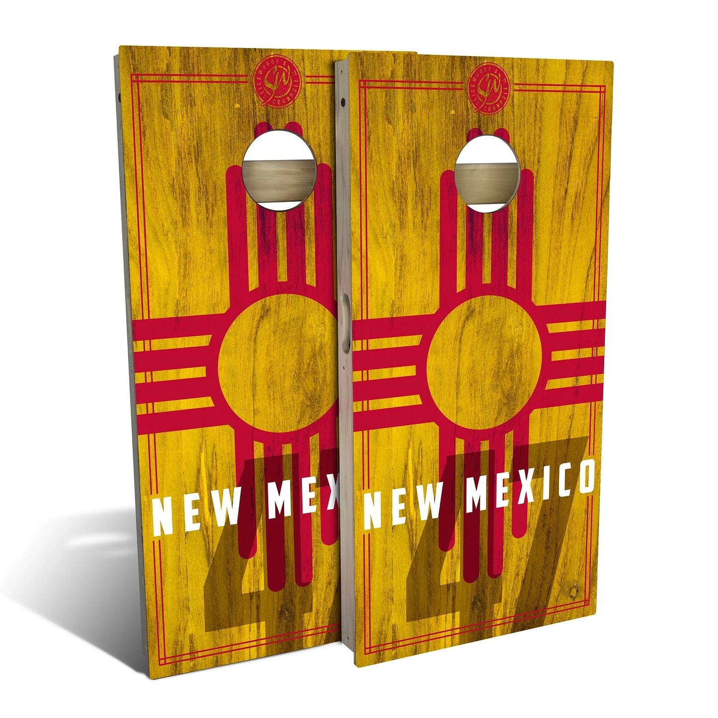 New Mexico State Flag 2.0 Cornhole Boards