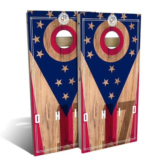 Ohio State Flag 2.0 Weatherproof Cornhole Boards