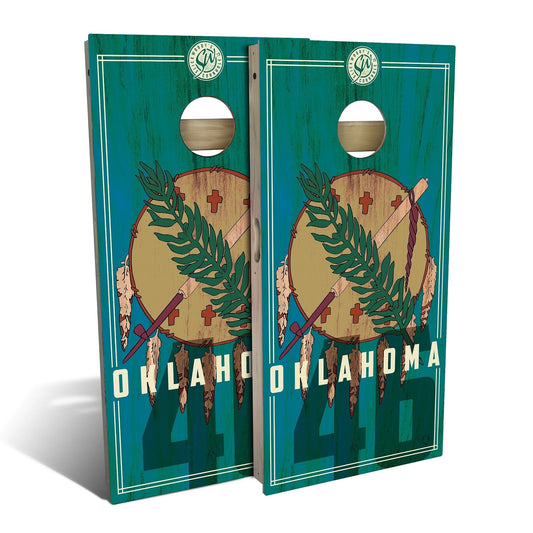 Oklahoma State Flag 2.0 Cornhole Boards