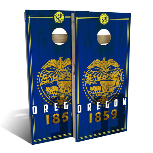 Oregon State Flag 2.0 Cornhole Boards