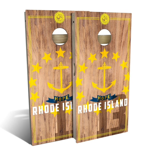 Rhode Island State Flag 2.0 Cornhole Boards