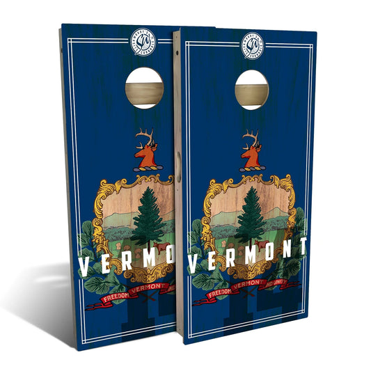 Vermont State Flag 2.0 Cornhole Boards