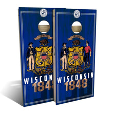 Wisconsin State Flag 2.0 Cornhole Boards
