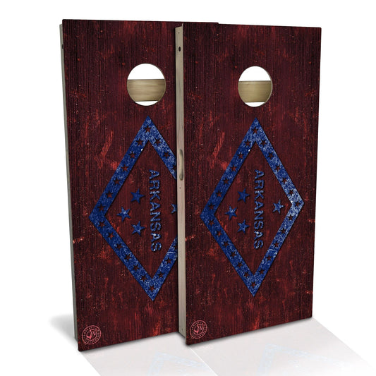 Arkansas Flag Cornhole Boards