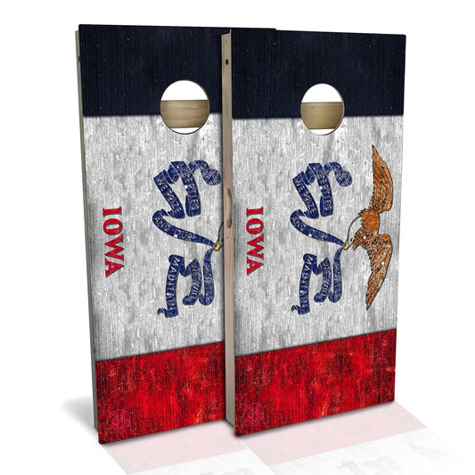 Iowa Flag Cornhole Boards