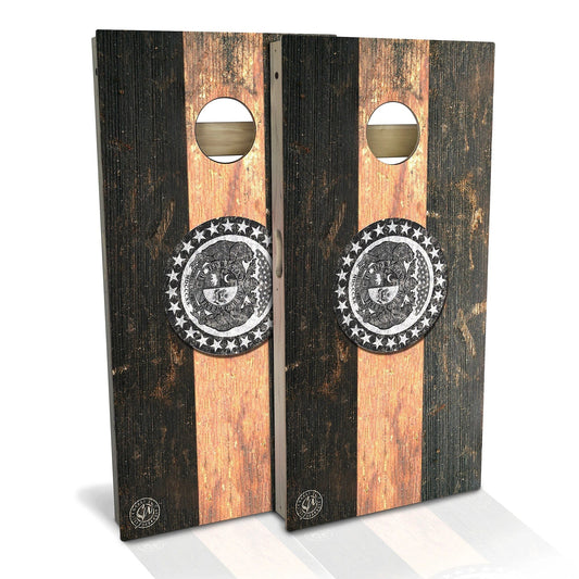 Missouri Flag Vintage Cornhole Boards