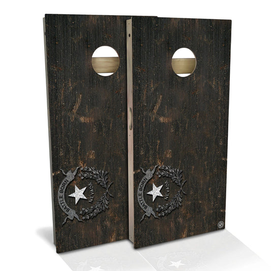 Nevada Flag Vintage Cornhole Boards
