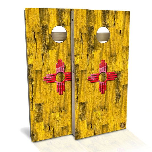 New Mexico Flag Color Weatherproof Cornhole Boards