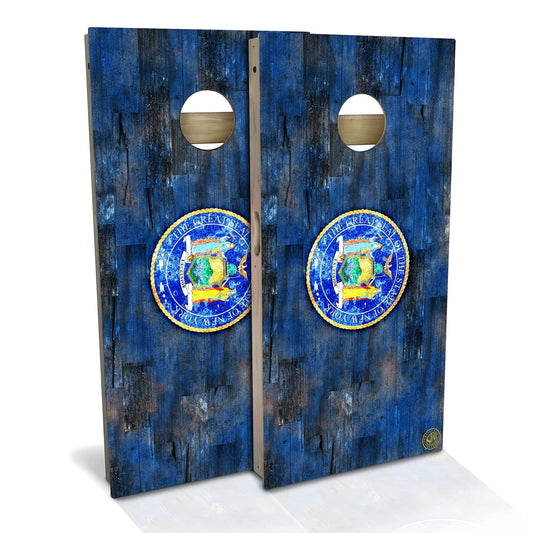 New York Flag Color Cornhole Boards