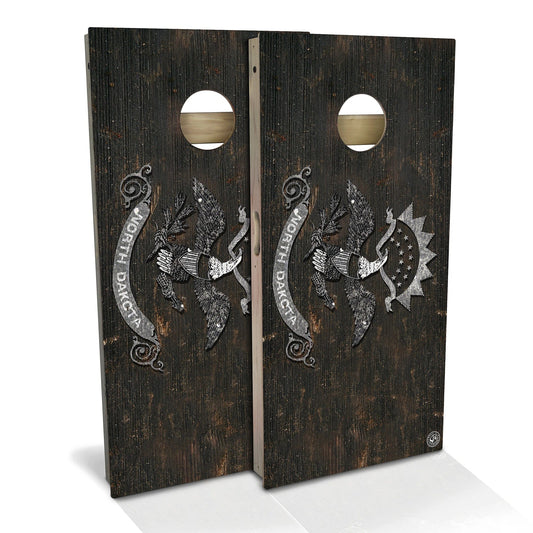 North Dakota Flag Vintage Cornhole Boards