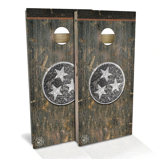 Tennessee Flag Rustic Cornhole Boards