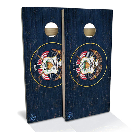 Utah Flag Cornhole Boards