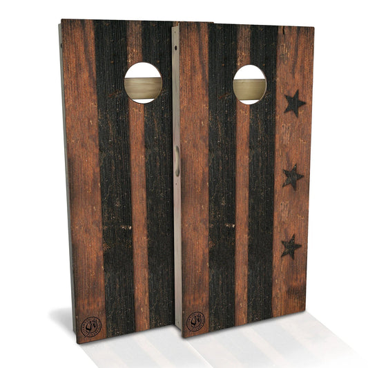 Washington DC Flag Rustic Cornhole Boards
