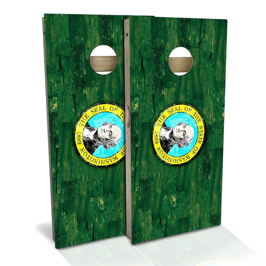 Washington Flag Color Cornhole Boards