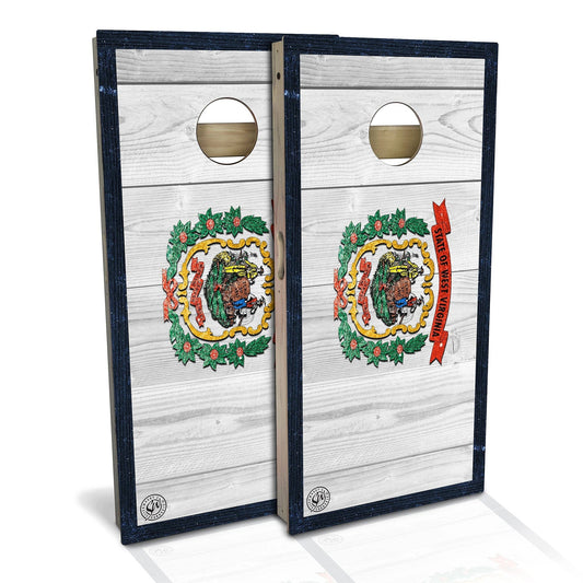 West Virginia Flag Cornhole Boards