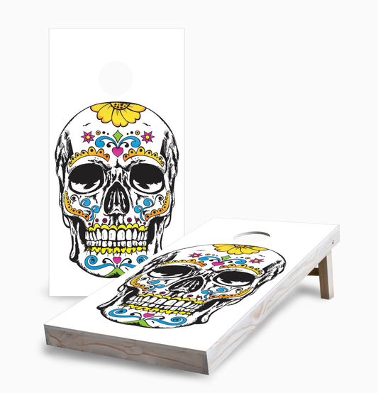 Sugar Skull One Cornhole Boards