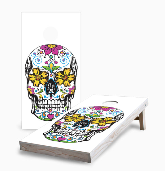 Sugar Skull Two Cornhole Boards