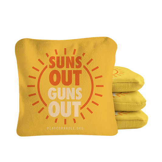Suns Out Guns Out Synergy Pro Cornhole Bags