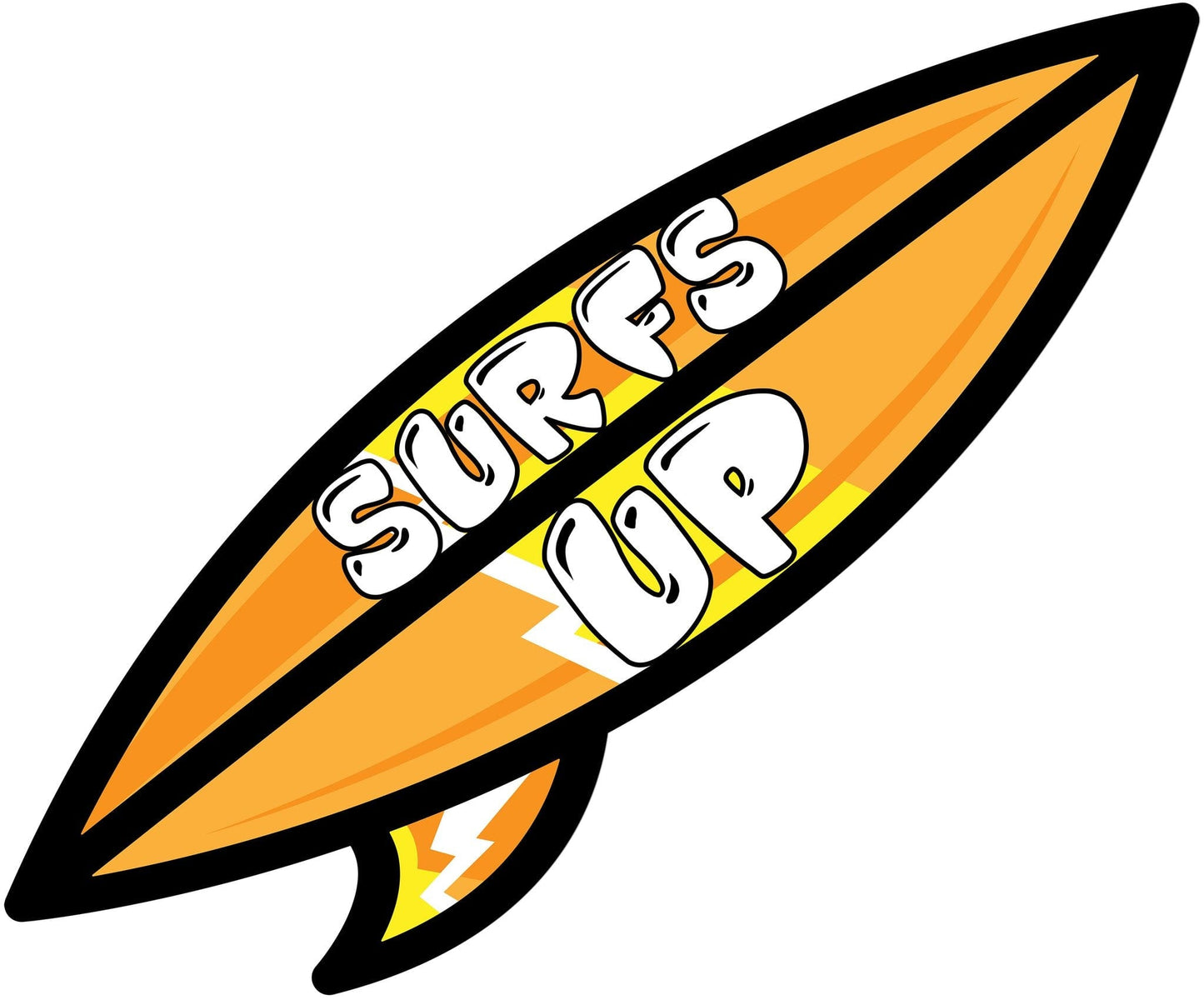 Surfs Up (Orange) Poolmat closeup