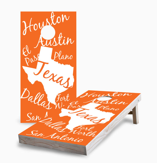 Texas State Pride Cornhole Boards