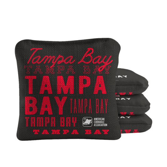 Gameday Tampa Bay Football Synergy Pro Black Cornhole Bags