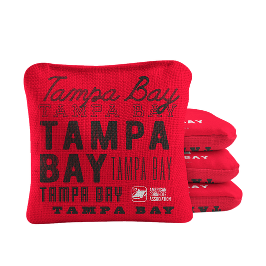 Gameday Tampa Bay Football Synergy Pro Red Cornhole Bags