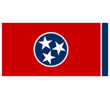 Tennessee State Flag poolmat closeup
