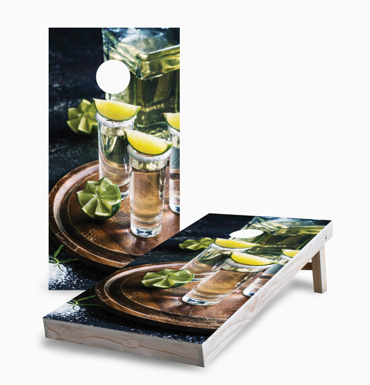 Tequila Shot with Lime Cornhole Boards