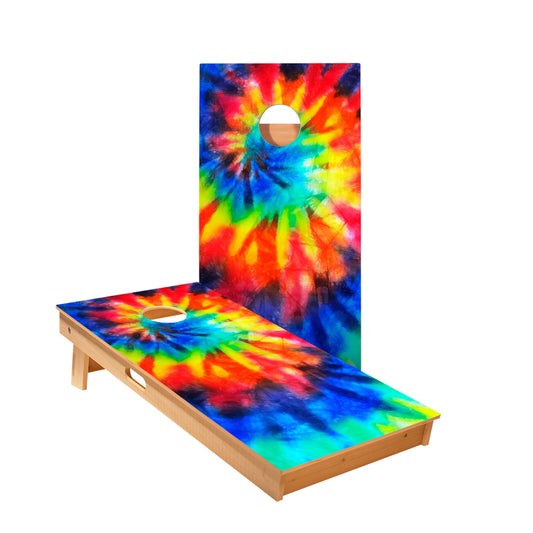 Tie-Dye Color Cornhole Boards