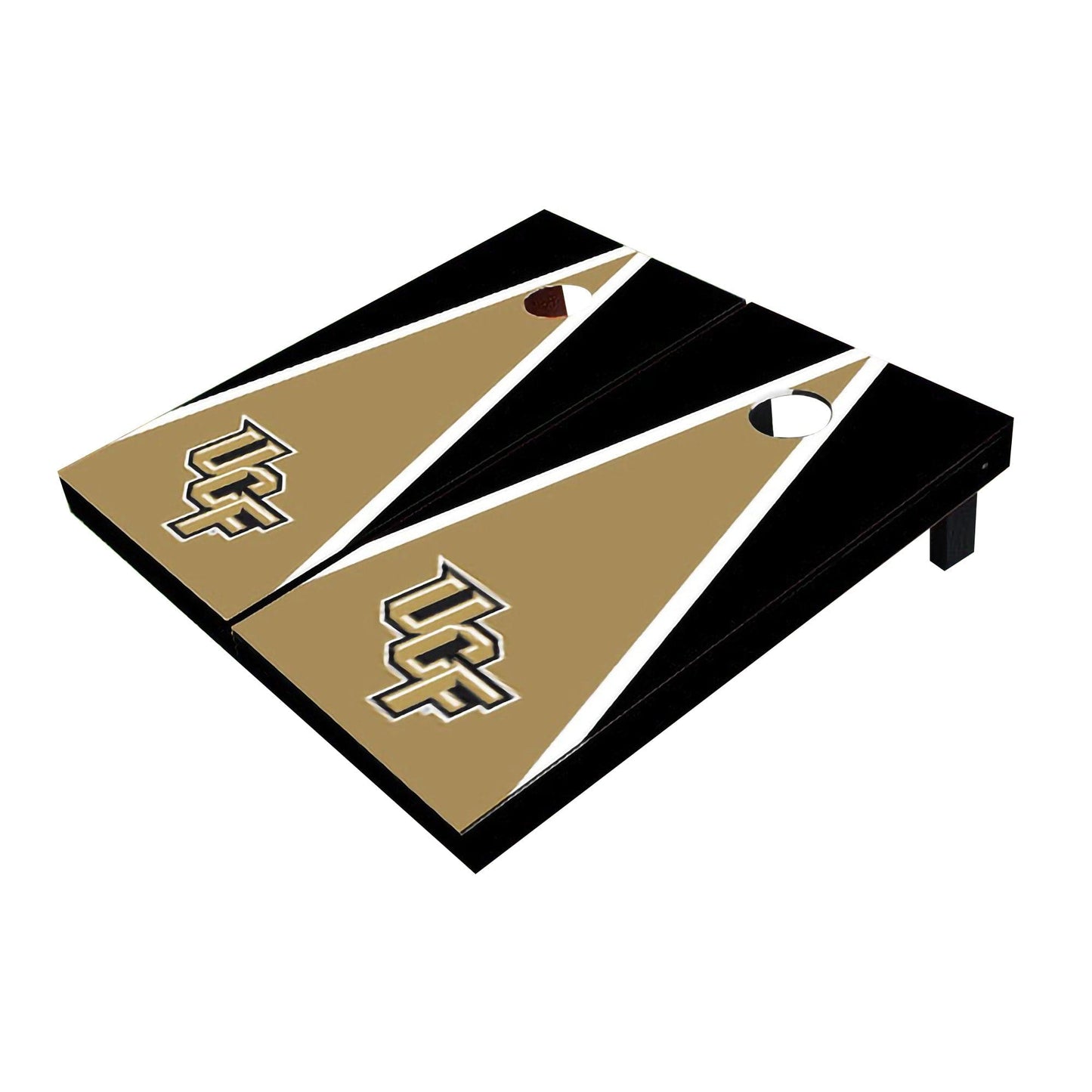 Central Florida UCF Golden Knights Gold And Black Matching Triangle Cornhole Boards