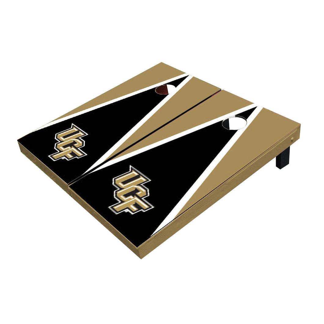 Central Florida UCF Golden Knights Black And Gold Matching Triangle Cornhole Boards