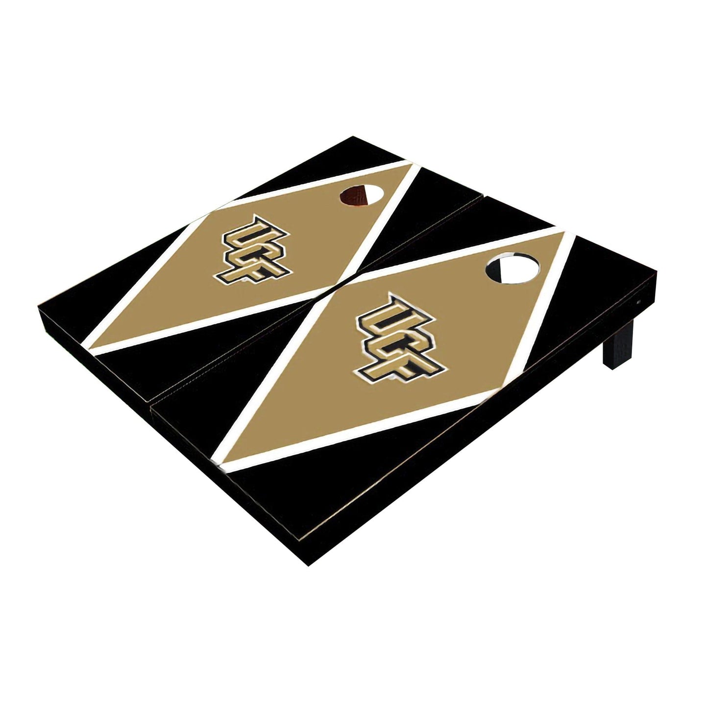 Central Florida UCF Golden Knights Gold And Black Matching Diamond Cornhole Boards