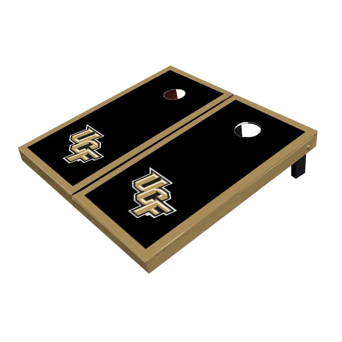 Central Florida UCF Golden Knights Black Matching Border All-Weather Cornhole Boards