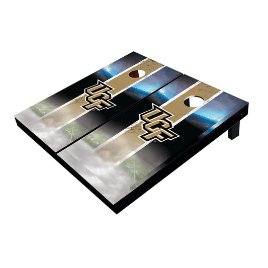 Central Florida UCF Golden Knights Field Long Stripe Matching Gold All-Weather Cornhole Boards