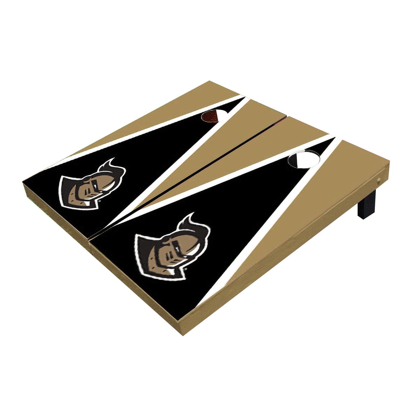 Central Florida UCF Golden Knights "Knightro" Black And Gold Matching Triangle Cornhole Boards