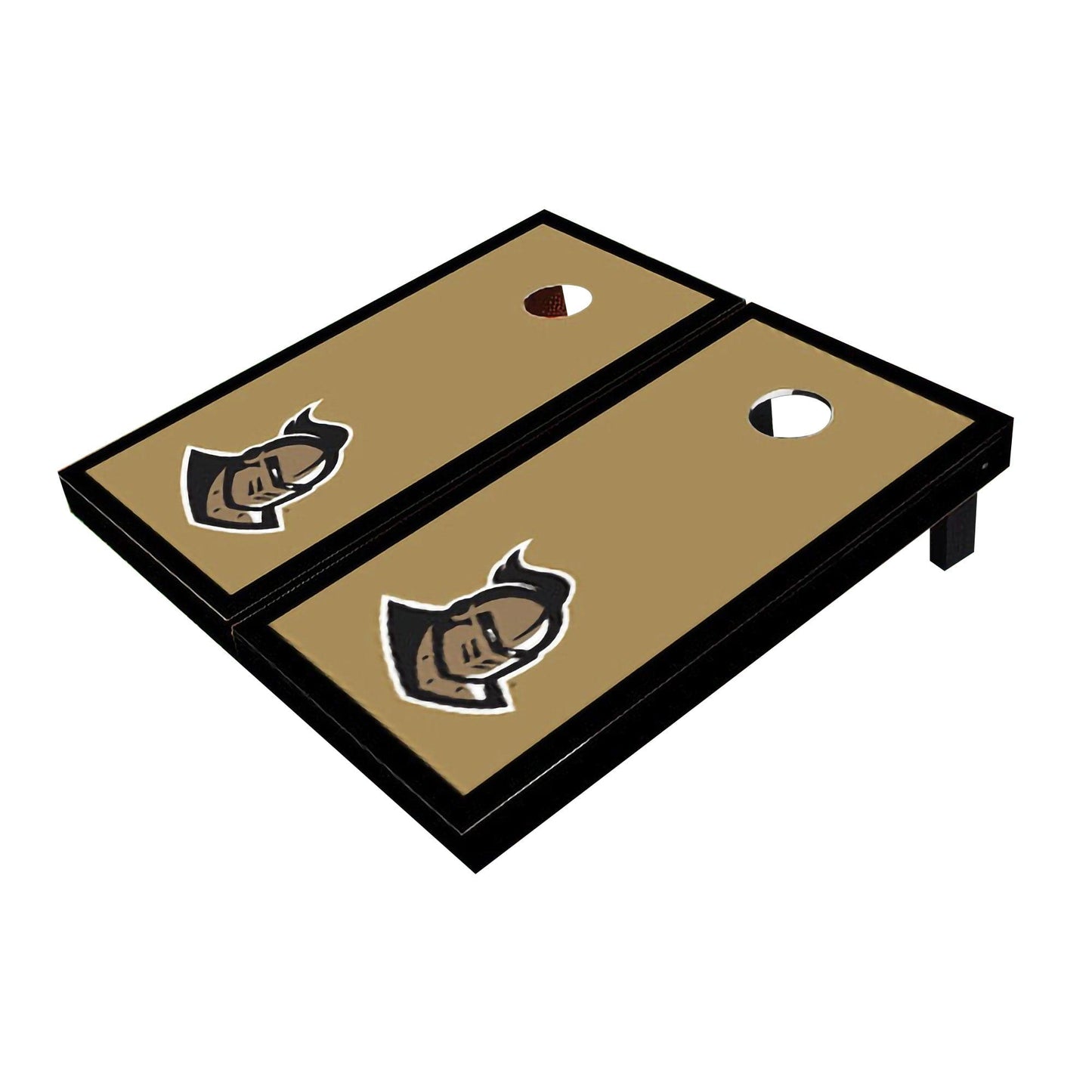 Central Florida UCF Golden Knights "Knightro" Gold And Black Matching Borders Cornhole Boards