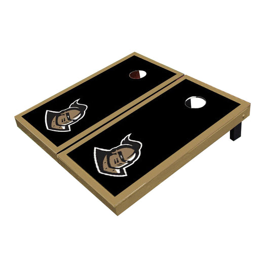 Central Florida UCF Golden Knights "Knightro" Black And Gold Matching Borders All-Weather Cornhole Boards