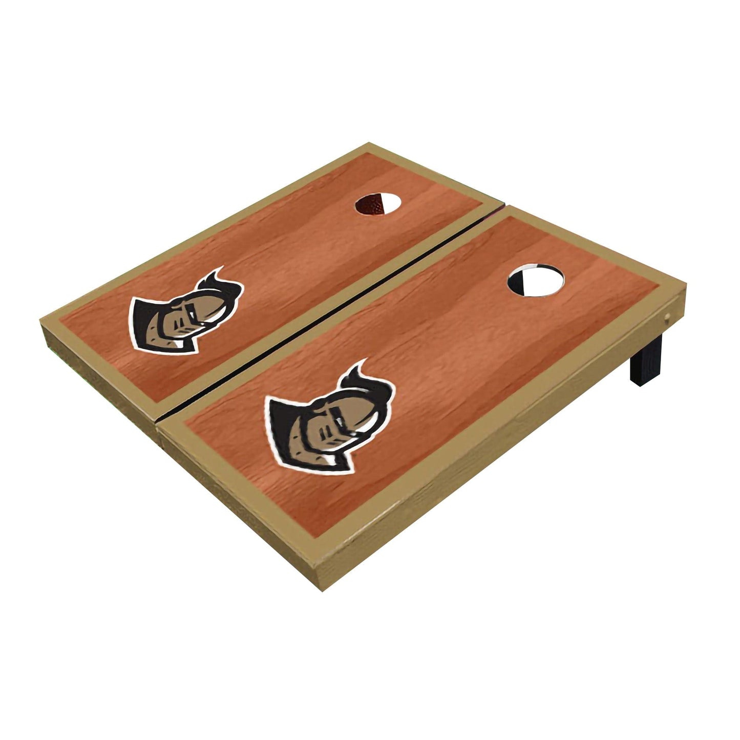 Central Florida UCF Golden Knights "Knightro" Rosewood Gold Matching Borders Cornhole Boards