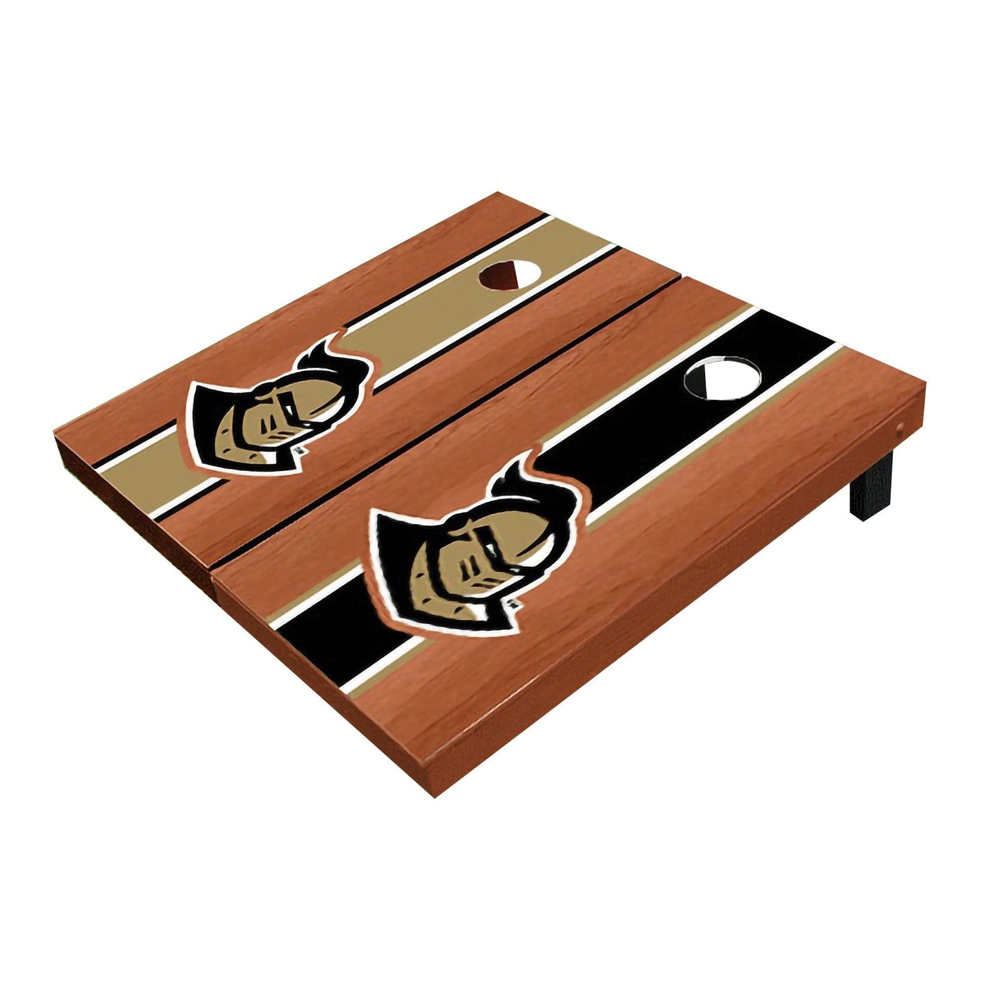 Central Florida UCF Golden Knights "Knightro" Rosewood Alternating Long Stripe All-Weather Cornhole Boards
