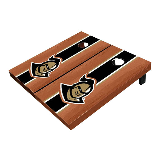 Central Florida UCF Golden Knights "Knightro" Rosewood Black Matching Long Stripe All-Weather Cornhole Boards