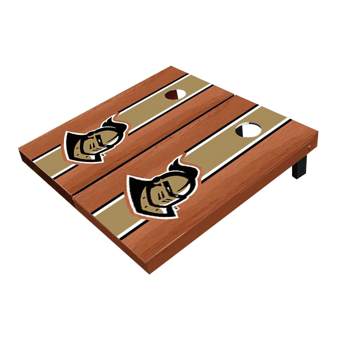 Central Florida UCF Golden Knights "Knightro" Rosewood Gold Matching Long Stripe All-Weather Cornhole Boards