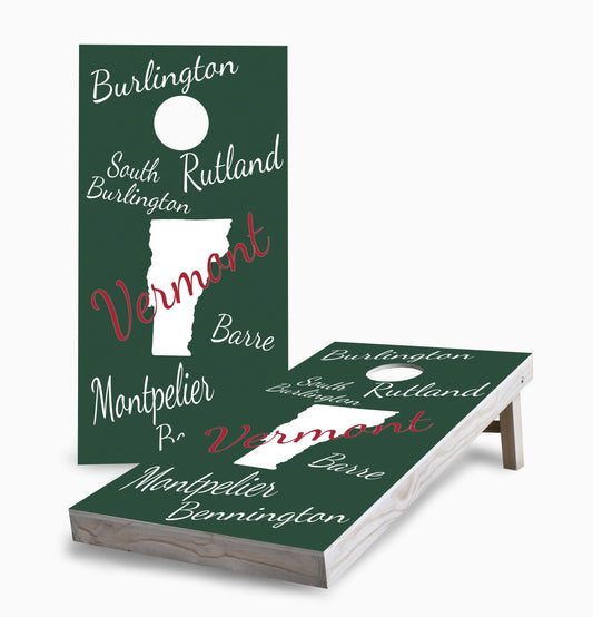 Vermont State Pride Cornhole Boards