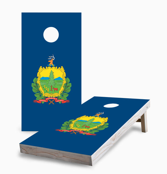 Vermont State Flag Cornhole Boards