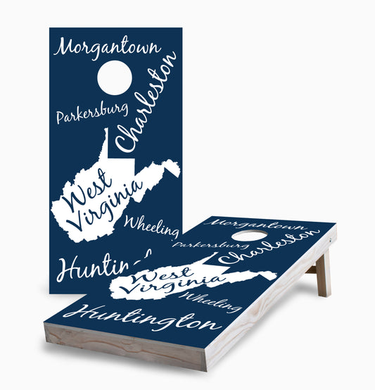 West Virginia State Pride Cornhole Boards