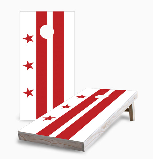 Washington D.C. Flag Cornhole Boards
