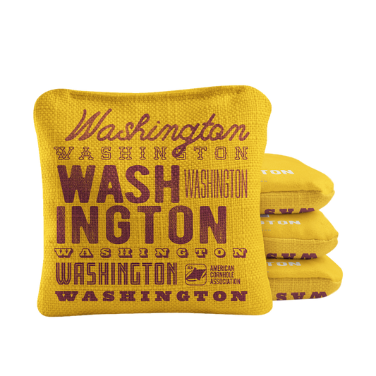 Gameday Washington Football Synergy Pro Gold Cornhole Bags